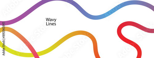 Background with Vector Line Pattern. abstract colorful wavy line