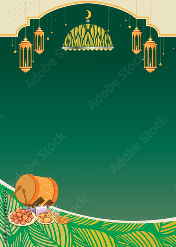 Islamic Takjil Ramadhan illustration poster