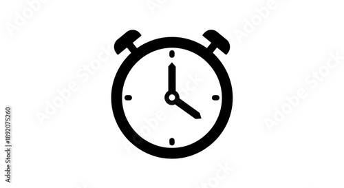 Alarm Clock icon symbolizing time management and punctuality for timely tasks and schedules