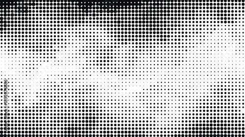 Halftone pattern with varying dot density and gradient effect