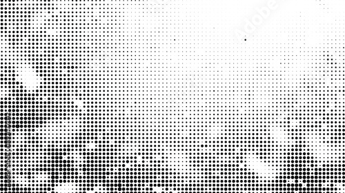 Halftone pattern with gradient effect in black and white
