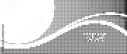 Halftone pattern with smooth gradient effect