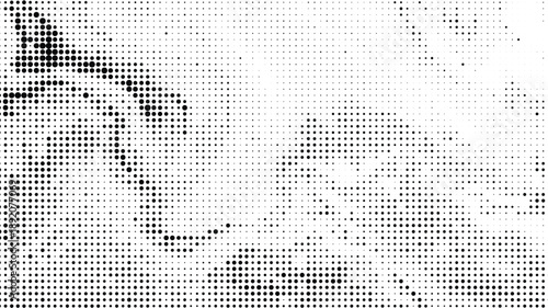 Halftone pattern with detailed dot distribution