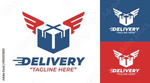 Delivery Logo Modern Minimalist Courier Brand Identity.