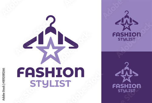 Fashion Stylist Logo Modern Minimalist Style Expert Identity.