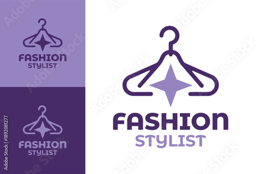 Fashion Stylist Logo Modern Minimalist Styling Service Symbol.