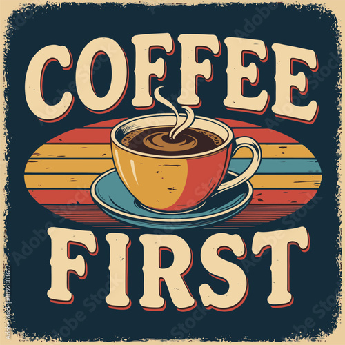 image for a t-shirt about coffee