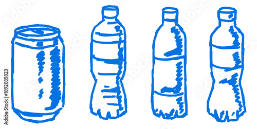 Set of soft drink drawing vector for beverage menus. Hand-drawn soda and juice art ideal for summer refreshments, restaurant flyers, and drink packaging.