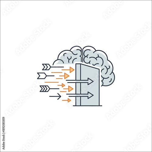 Friction Maxing  Habit Icon   Self Control and Behavior Design Vector