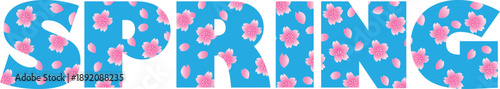 さくらとスプリングのタイポグラフィ
