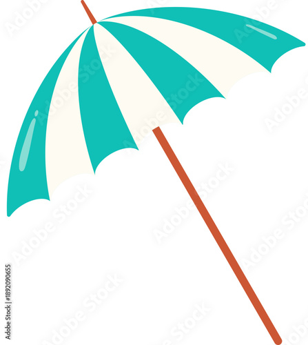 Summer beach umbrella in tropical season for shade