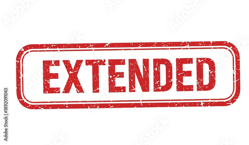 Extended stamp seal with red border and lettering for approval or verification purposes in business or official documents