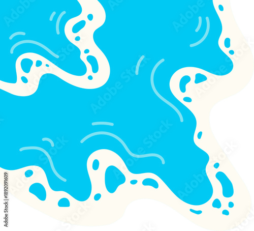 Sandy wave seashore on summer holiday