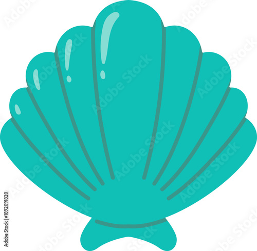 Summer pearl seashells underwater animal