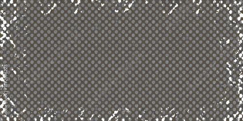 A speckled brown surface with a distressed torn frame effect