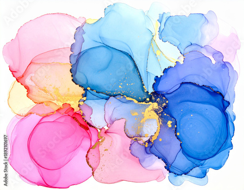 Watercolor splash art on white background, modern abstract poster for stylish décor, creativity, and timeless elegance.