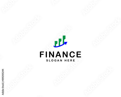 Finance Growth Logo Template Design
