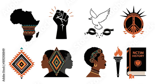 Symbols of activism heritage and liberation a collection of illustrations