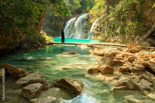 Tad Sador Waterfall, Ko Luang Waterfall, Mae ping National park, Lamphun, Thailand