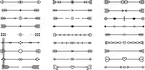 divider ornamental borders and flourishes horizontal divider motifs pack
