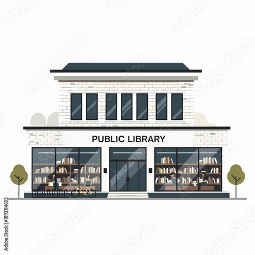 Discover the Vast World of Knowledge Within the Walls of This Welcoming Public Library Building