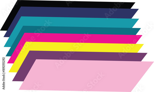 Colorful rainbow paper sheets background design illustration