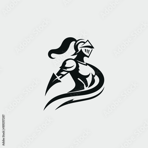 Female Knight Logo