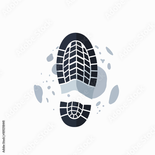 Footprint on the surface of the moon a symbol of exploration and human achievement