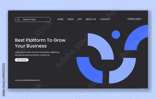 Social Media Landing Page For Online Freelancer Marketplace Flat Cartoon Hand Drawn Illustration