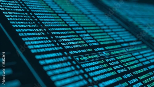 Wallpaper Mural Digital Data Grid Display on Screen. Torontodigital.ca