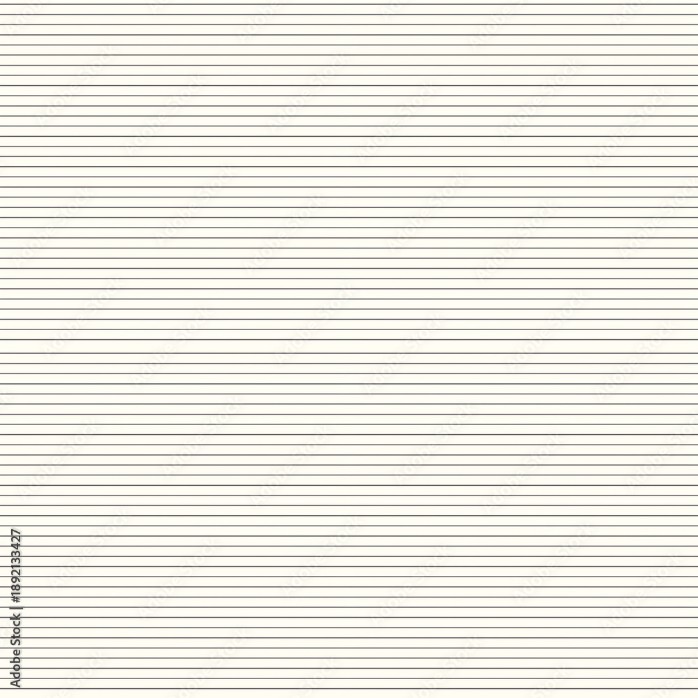 Fototapeta premium Minimalist seamless pattern with thin horizontal stripes in light grey and white