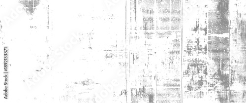 Vector newspaper grunge hand drawn seamless pattern 