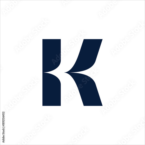letter K mountain logo vector