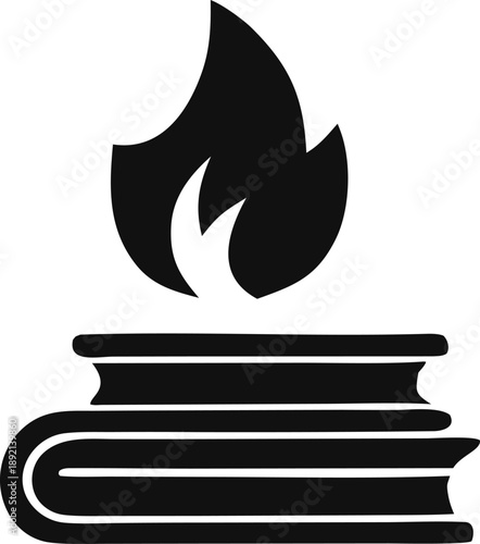 Ignited knowledge symbolizing enlightened learning