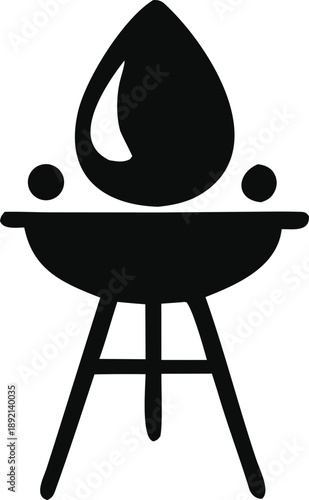 Traditional oil lamp on a stand