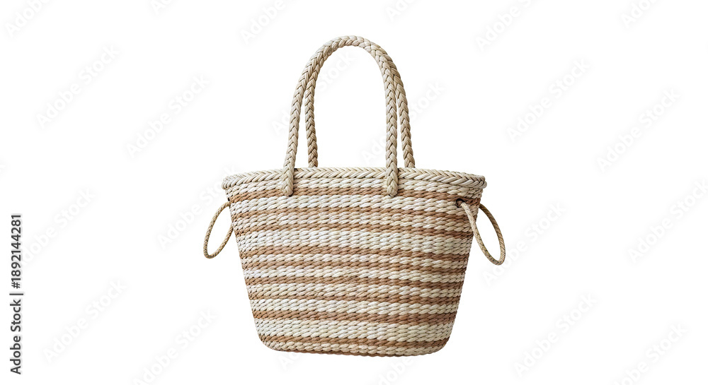 Obraz premium Woven Straw Tote Bag