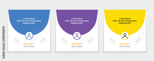 Minimal quote frames blank templates set. Citation empty speech bubbles, quote bubbles, Text in brackets. Textbox isolated on a color background. Vector illustration