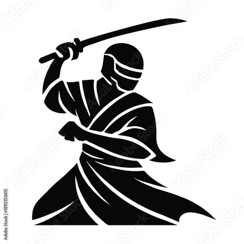 A Spartan or Trojan ancient Greek hoplite warrior silhouette. Could also be a Roman gladiator