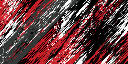 Gaming esport background striking stripes electric banner vector illustration design red black grunge brush wing comic pattern modern abstract concept livery stripes decal paint splash splatter.eps 10