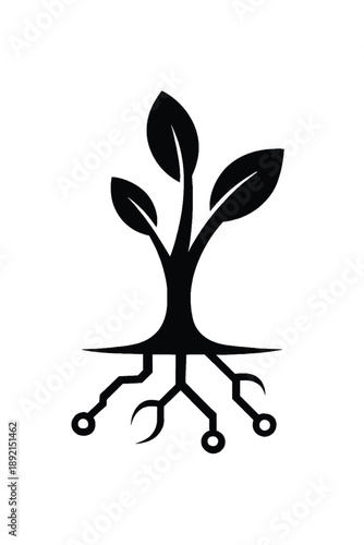  The silhouette of the grass set. Vector illustration