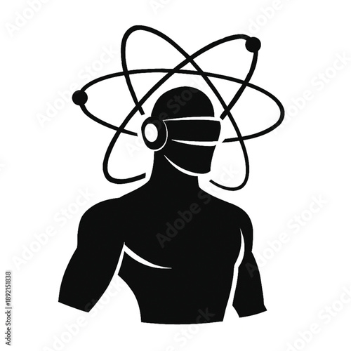 silhouette of confused man, thinking, contemplating