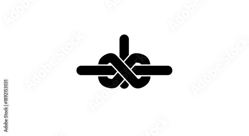 Illustration of a complex knot on a white background.