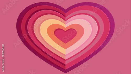 Gradient heart illustration