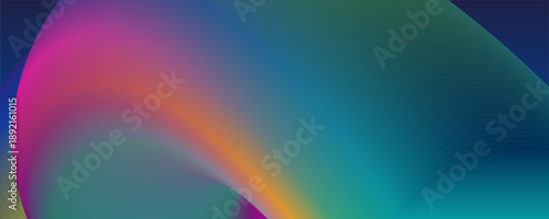 Colorful abstract background with rainbow gradient curves