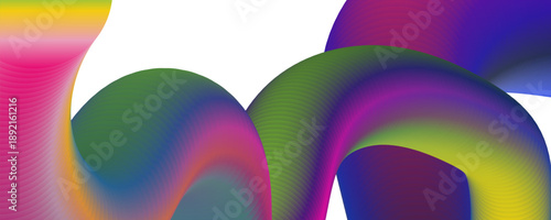 Colorful abstract flowing shapes and gradients design image