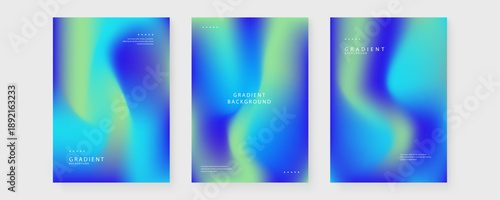 Soft cyan and blue fluid mesh gradient background for technology themes and futuristic digital poster design with smooth transition