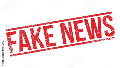 The fake news stamp is marked on the document with red color