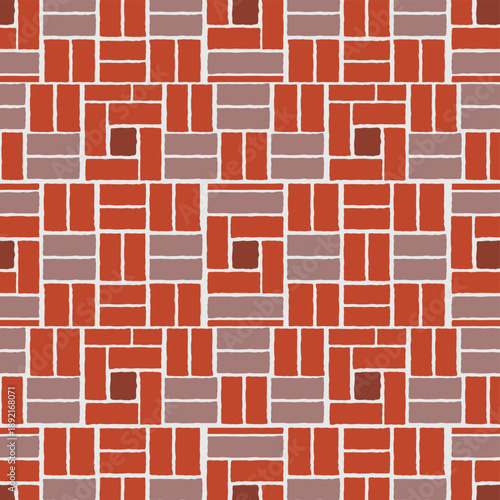 Abstract brickwork pattern interlocking blocks creating a modern artistic background