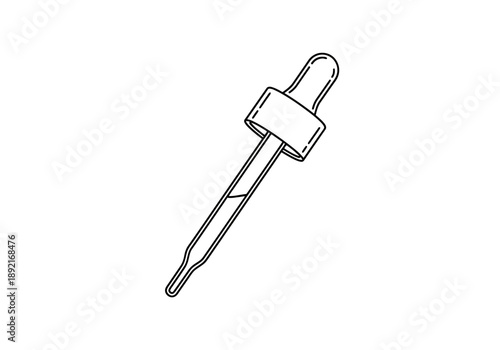 Laboratory science dropper measuring liquid for chemistry research and medical diagnostics investigation