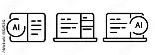Vibe coding AI assisted code Artificial intelligence software development icon representing automated programming symbol design